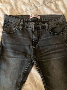 Levi's Kid’s Dark Gray Slim Straight Jeans